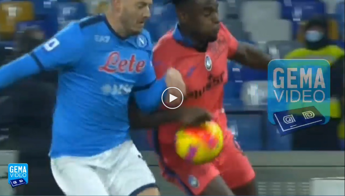 Napoli Atalanta mano Zapata gol malinovsky