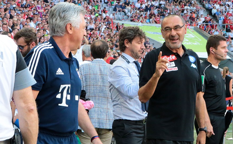 Carlo Ancelotti e Maurizio Sarri