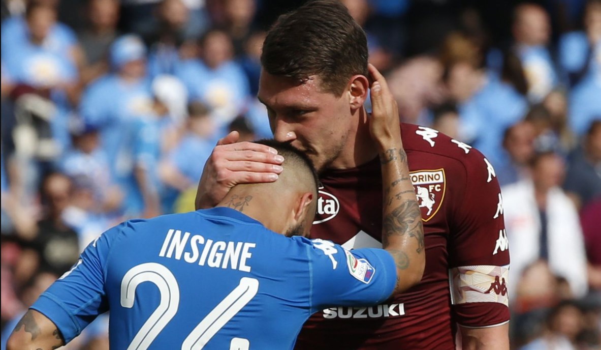 calciomercato belotti inter insigne