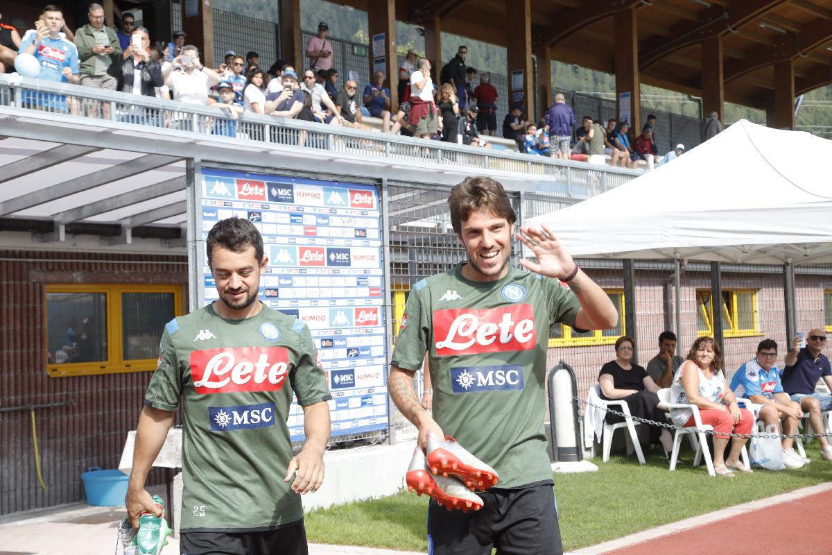 Younes e Verdi a Dimaro, foto Ciro De Luca