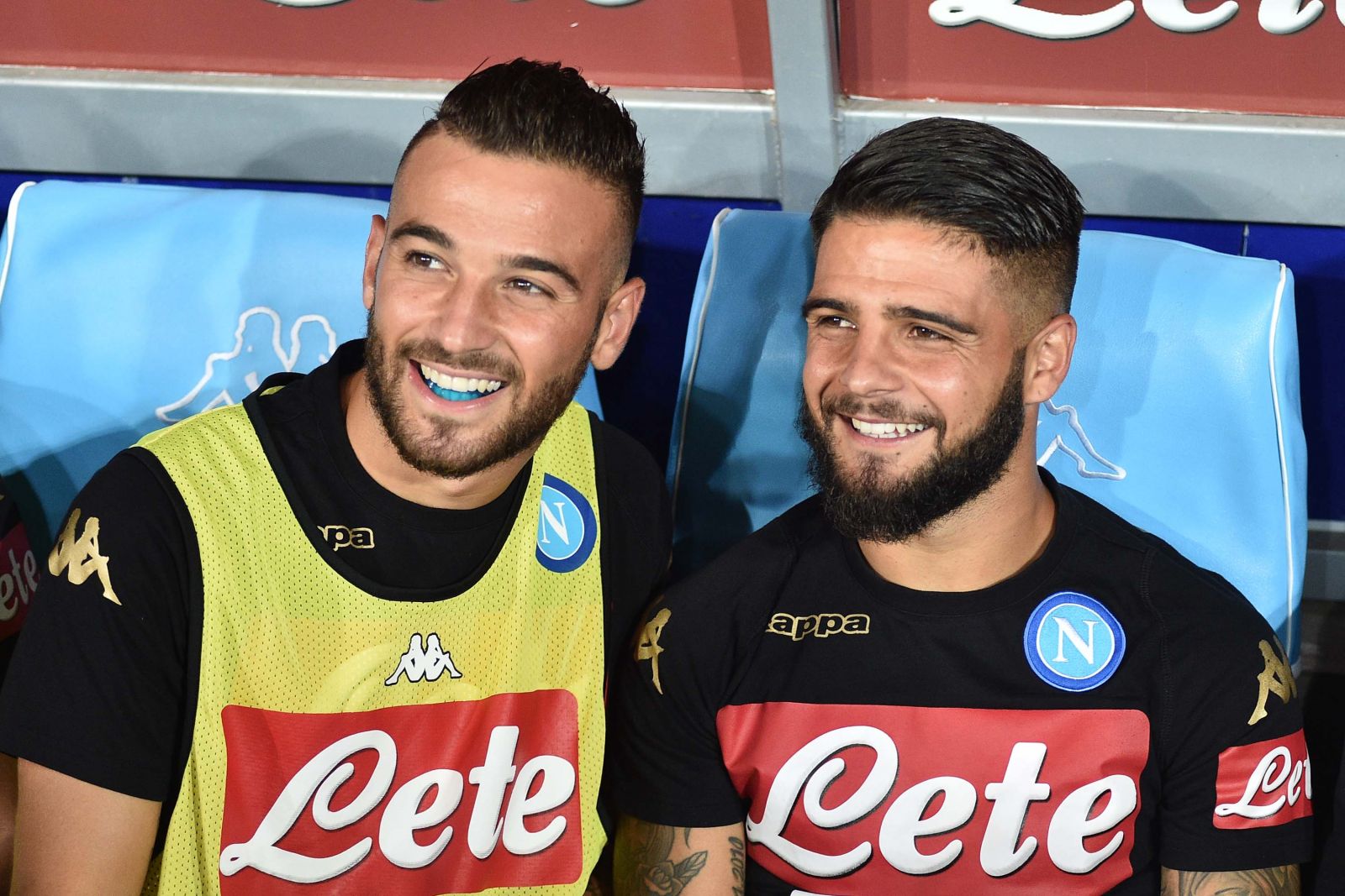 Roberto e Lorenzo Insigne col Napoli