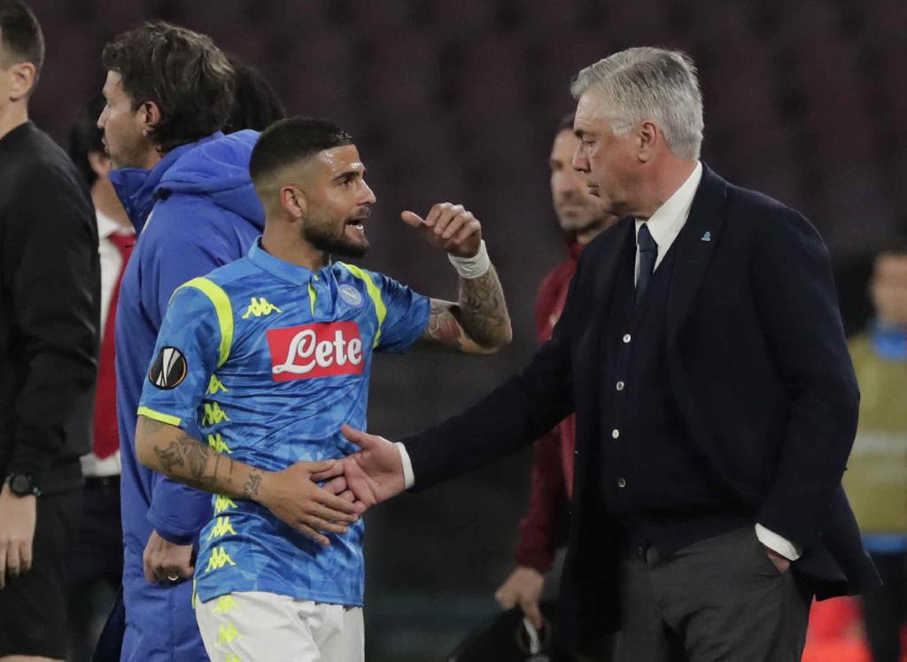 Ancelotti è un pacco, Insigne con Ancelotti