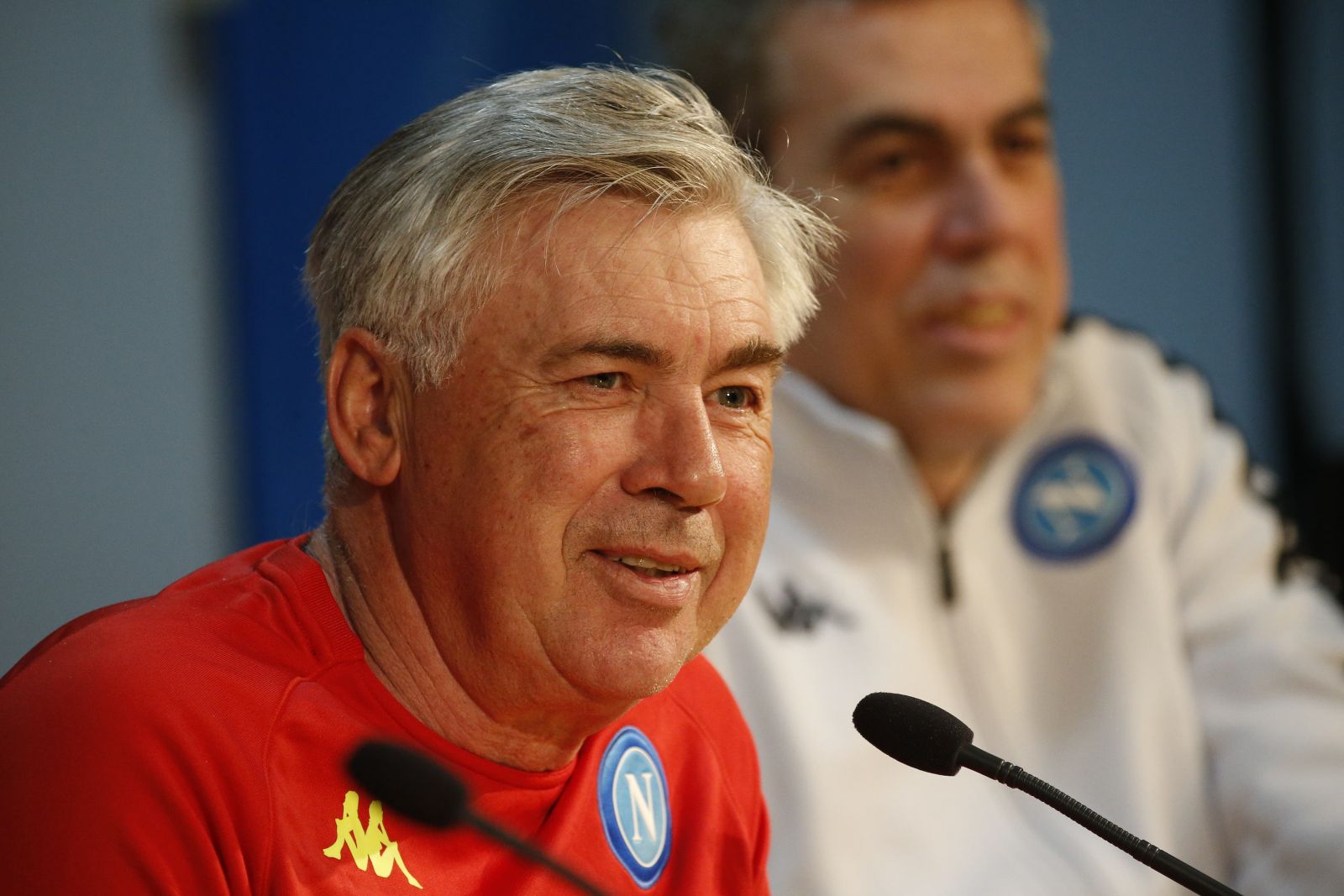 Carlo Ancelotti in conferenza stampa